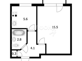 Продается 1-комнатная квартира Октябрьская ул, 28.8  м², 2999000 рублей