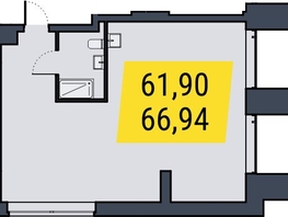 Продается Студия АК Land Lord (Ленд Лорд), 66.94  м², 12049200 рублей