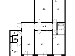 Продается 5-комнатная квартира Горский мкр, 138.2  м², 13400000 рублей