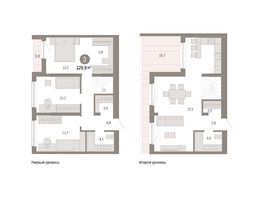 Продается 3-комнатная квартира ЖК Европейский берег, дом 49, 129.88  м², 20000000 рублей