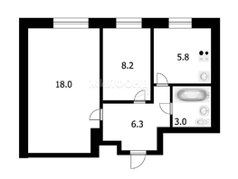 Продается 2-комнатная квартира Челюскинцев ул, 41.3  м², 6200000 рублей