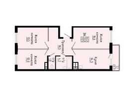 Продается 3-комнатная квартира ЖК Матрешкин двор, дом 2, 73.9  м², 8500000 рублей