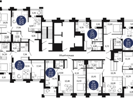 Продается 2-комнатная квартира ЖК Первый на Рябиновой, 64.76  м², 7962200 рублей