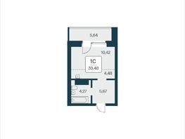 Продается Студия ЖК Сакура парк, дом 3, 30.48  м², 6400000 рублей