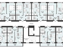 Продается 1-комнатная квартира ЖК Одоевский, дом 4, 40.51  м², 4347400 рублей