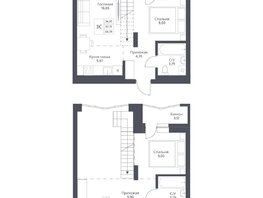 Продается 3-комнатная квартира ЖК Актив, 68.39  м², 10800000 рублей