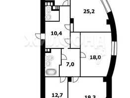 Продается 4-комнатная квартира Галущака ул, 113.4  м², 11800000 рублей