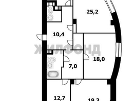 Продается 4-комнатная квартира Галущака ул, 113.4 м², 11800000 рублей