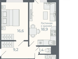 Продается 2-комнатная квартира ЖК Околица, дом 5, 54.2  м², 6690000 рублей