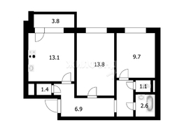 Продается 2-комнатная квартира Титова ул, 51.8  м², 5600000 рублей