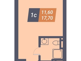 Продается Студия АК Пилигрим, 17.7  м², 4733135 рублей