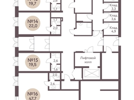 Продается Помещение ЖК Зеленый город, дом 1, 47.7  м², 7155000 рублей