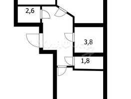 Продается 2-комнатная квартира Лобачевского ул, 57.5  м², 7550000 рублей