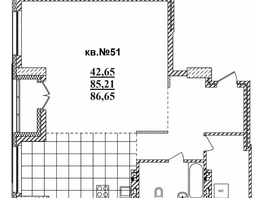 Продается 3-комнатная квартира ЖК  Римский квартал, 2 очередь, 86.65  м², 18217160 рублей