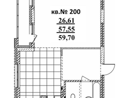 Продается 2-комнатная квартира ЖК  Римский квартал, 2 очередь, 59.7  м², 11080125 рублей