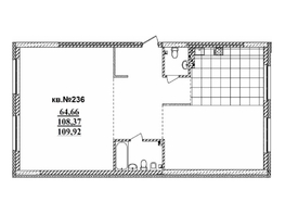 Продается 4-комнатная квартира ЖК  Римский квартал, 2 очередь, 110.67  м², 24176900 рублей