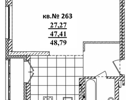 Продается Студия ЖК  Римский квартал, 2 очередь, 48.79  м², 9595950 рублей