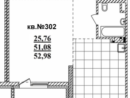 Продается Студия ЖК  Римский квартал, 2 очередь, 52.98  м², 9365400 рублей