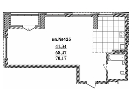 Продается 3-комнатная квартира ЖК  Римский квартал, 2 очередь, 70.17  м², 13240120 рублей