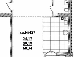 Продается Студия ЖК  Римский квартал, 2 очередь, 60.34  м², 11116290 рублей