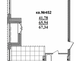 Продается 2-комнатная квартира ЖК  Римский квартал, 2 очередь, 67.34  м², 13128080 рублей