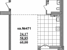 Продается Студия ЖК  Римский квартал, 2 очередь, 60  м², 12895225 рублей