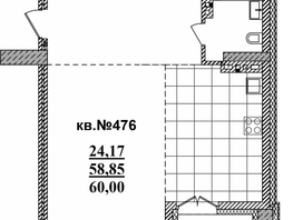 Продается Студия ЖК  Римский квартал, 2 очередь, 60  м², 13192350 рублей