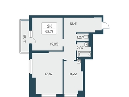 Продается 2-комнатная квартира ЖК Расцветай на Зорге, дом 1 , 63.4  м², 6100000 рублей