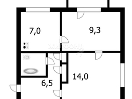 Продается 2-комнатная квартира Сибиряков-Гвардейцев ул, 42  м², 5700000 рублей