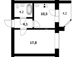 Продается 1-комнатная квартира Стартовая ул, 36.6  м², 6000000 рублей