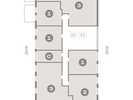 Продается 1-комнатная квартира ЖК Европейский берег, дом 44, 55.6  м², 9630000 рублей