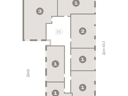 Продается 1-комнатная квартира ЖК Европейский берег, дом 44, 63.4  м², 11250000 рублей