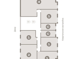 Продается 1-комнатная квартира ЖК Европейский берег, дом 49, 58.73  м², 9490000 рублей