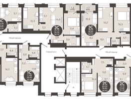 Продается 3-комнатная квартира ЖК Флагман Холл, 58.1  м², 8392500 рублей