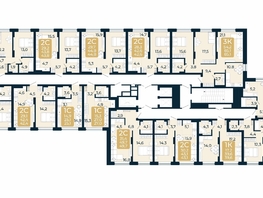 Продается 2-комнатная квартира ЖК Первый на Есенина, дом 3, 42.6  м², 6635700 рублей