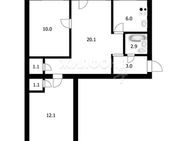 Продается 3-комнатная квартира Жуковского ул, 56.3  м², 7500000 рублей