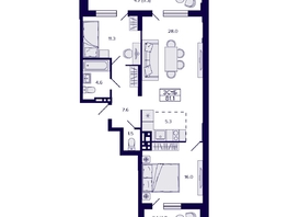 Продается 3-комнатная квартира ЖК Gorizont (Горизонт), 81.1  м², 9700000 рублей