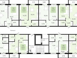 Продается 1-комнатная квартира ЖК Новый парк, II этап дом 2, 38.83  м², 4277800 рублей