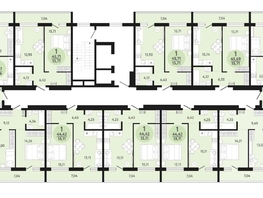 Продается 1-комнатная квартира ЖК Новый парк, дом 3, 45.69  м², 5013200 рублей