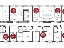 Продается 2-комнатная квартира ЖК Скандинавские кварталы, дом 1, 70.05 м², 9106100 рублей