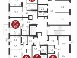 Продается Студия ЖК Скандинавские кварталы, дом 1, 25.12  м², 4595700 рублей