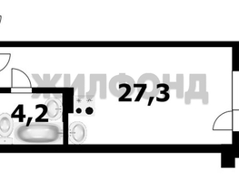 Продается Студия Молодости ул, 27.7  м², 2700000 рублей