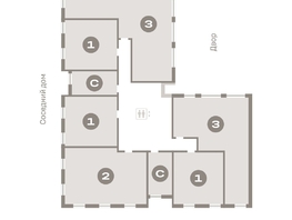 Продается 1-комнатная квартира ЖК Европейский берег, дом 45, 45.83 м², 7650000 рублей