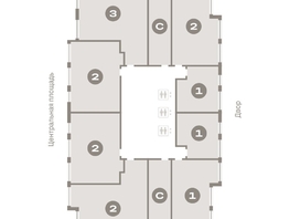 Продается 2-комнатная квартира ЖК Европейский берег, дом 45, 66.41 м², 10520000 рублей