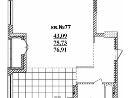 Продается 3-комнатная квартира ЖК  Римский квартал, 2 очередь, 77.4  м², 17574000 рублей