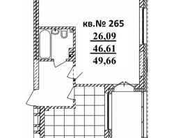 Продается Студия ЖК  Римский квартал, 2 очередь, 52.71  м², 9602933 рублей