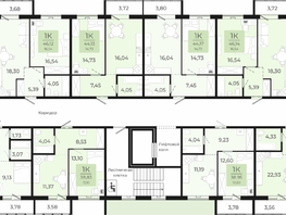 Продается 3-комнатная квартира ЖК Новый парк, II этап дом 2, 58.82  м², 5459600 рублей