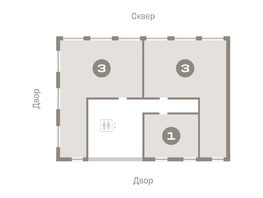 Продается 1-комнатная квартира ЖК Европейский берег, дом 45, 35.26  м², 5930000 рублей