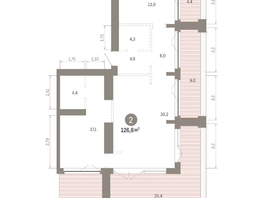 Продается 2-комнатная квартира ЖК Европейский берег, дом 45, 126.81  м&sup2;, 19950000 рублей