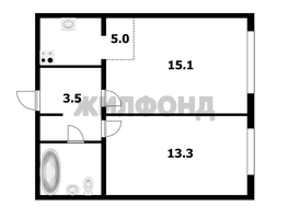 Продается 2-комнатная квартира Татьяны Снежиной ул, 43.08  м², 4000000 рублей